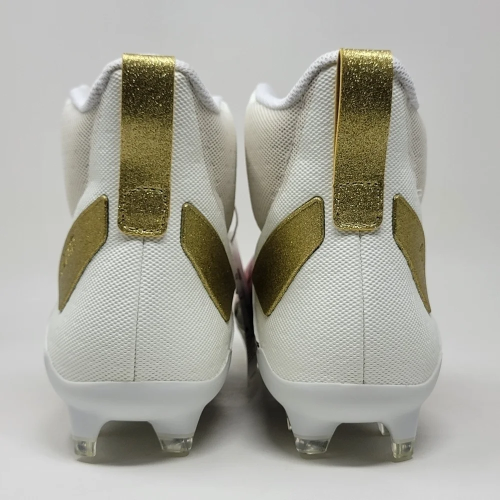 Adidas Adizero Chaos Football Cleats Off White/Gold/Floral Unisex Men 10/Wmns 11